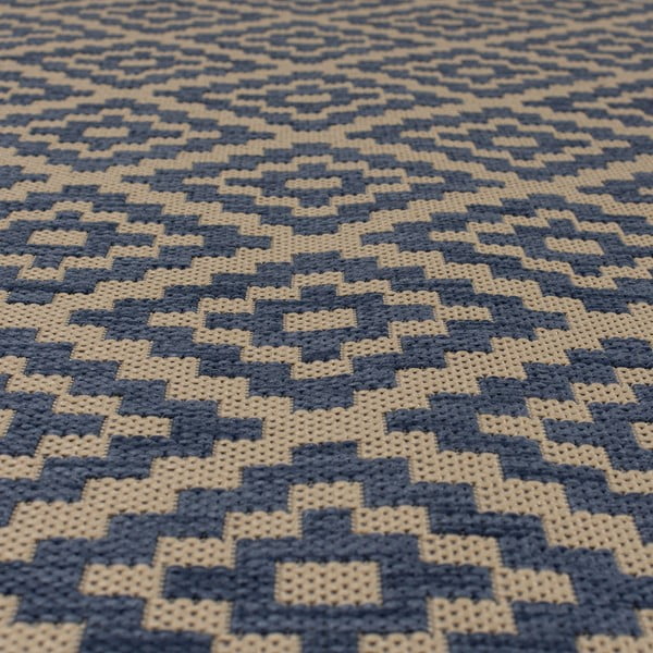 Tappeto da esterno blu/beige 66x230 cm Moretti - Flair Rugs-image-2