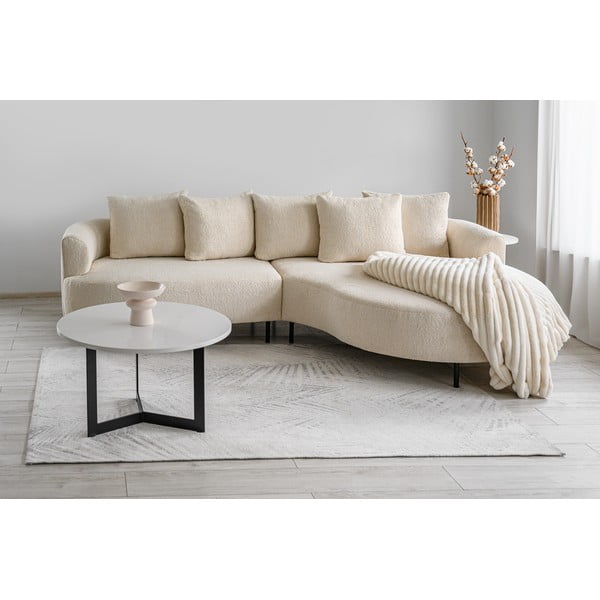 Divano angolare beige (angolo destro) Vitoria - Scandic-image-1