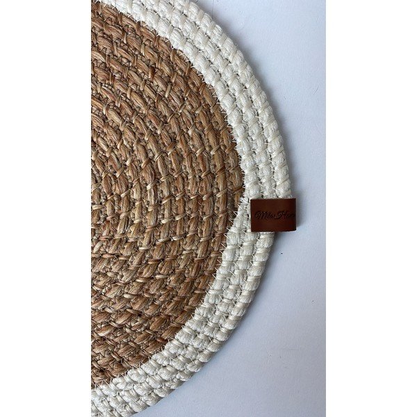 Tovaglietta in iuta ø 33 cm Wicker – Mila Home Luxury-image-3
