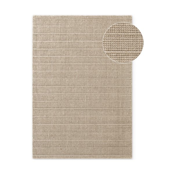 Tappeto beige in lana tessuto a mano 200x300 cm Camden Parker – Ted Baker