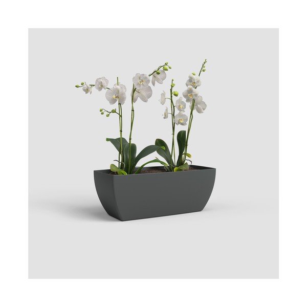 Fioriera in plastica riciclata 30 cm Siena – Artevasi-image-3