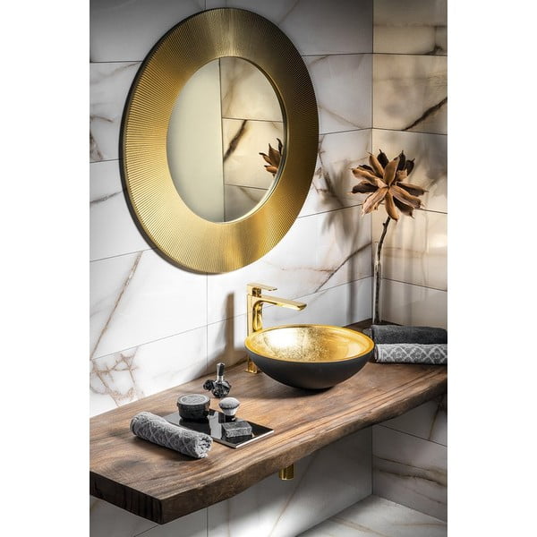 Rubinetto per lavandino dorato verticale Spy – Sapho-image-3