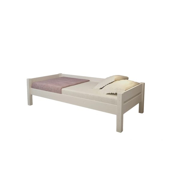 Letto da bambini bianco in pino massiccio 90x200 cm Lisa – Olivia Living