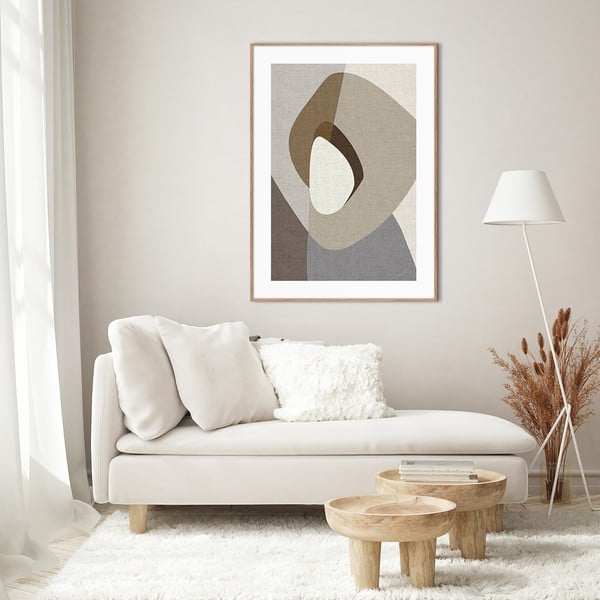 Dipinto 50x70 cm Picasa Greige - Malerifabrikken-image-1