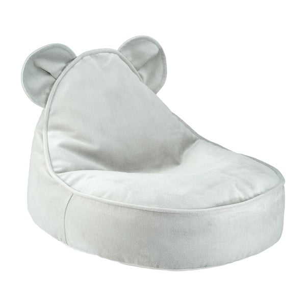 Pouf a sacco per bambini color menta con rivestimento in velluto Bear – Wigiwama