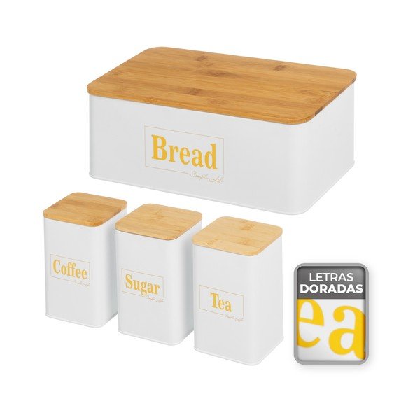 Set di contenitori per alimenti in metallo 4 pz – Casa Selección-image-4