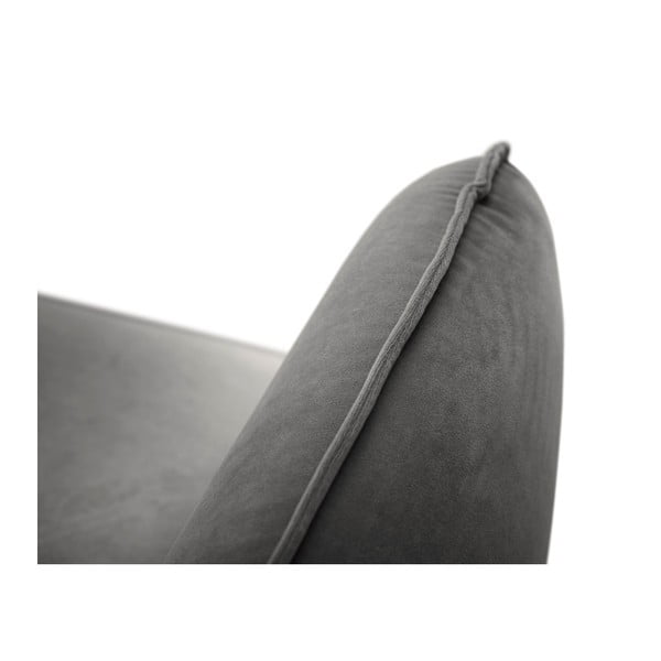 Poltrona in velluto grigio scuro Vienna - Cosmopolitan Design-image-2