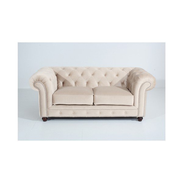 Divano crema Orleans Velvet, 196 cm - Max Winzer