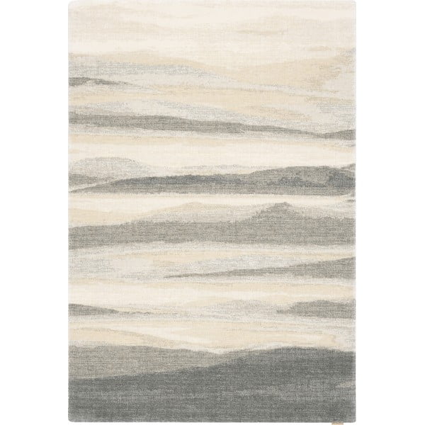 Tappeto in lana beige-grigio 200x300 cm Elidu - Agnella