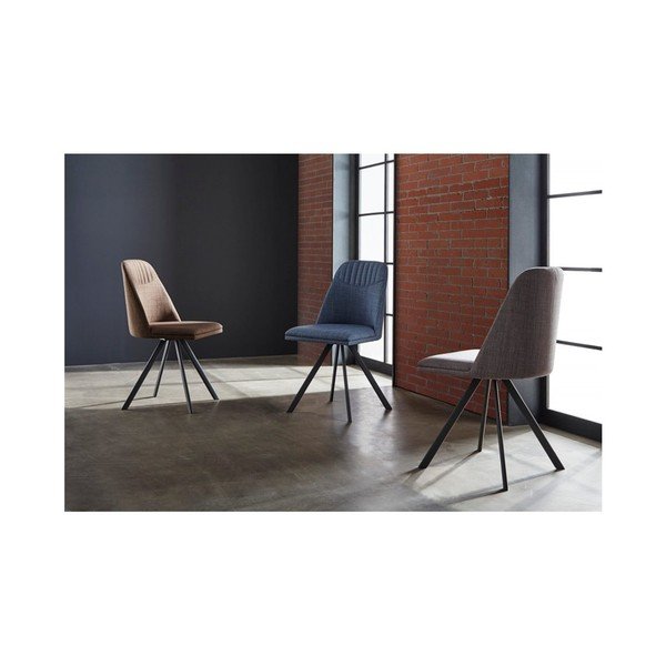 Set di 4 sedie da pranzo girevoli blu chiaro Cris - sømcasa-image-2