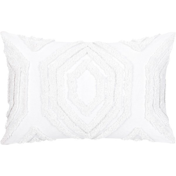 Federa decorativa in cotone bianco, 40 x 60 cm Faye - Westwing Collection