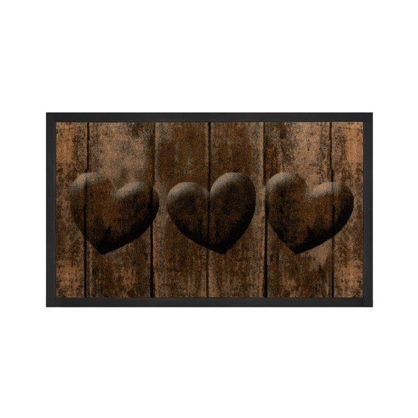 Tappetino marrone, 45 x 75 cm Heart - Hanse Home