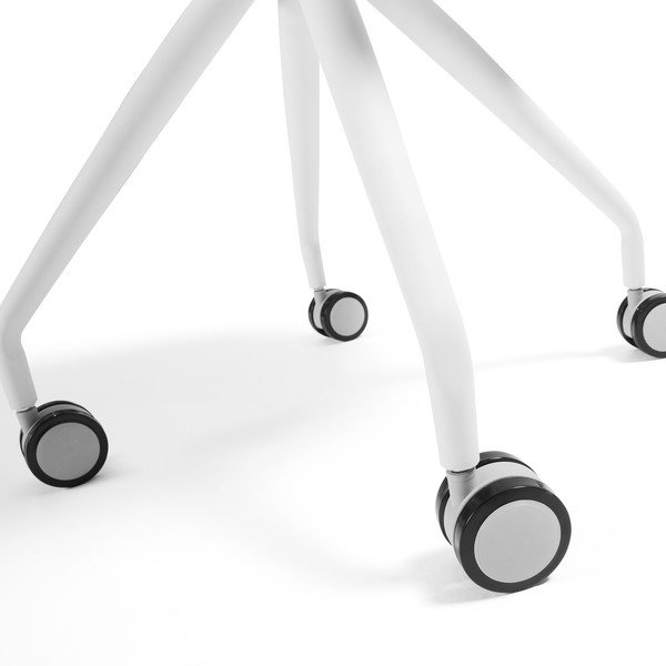 Sedia da ufficio bianca Lars - Kave Home-image-3