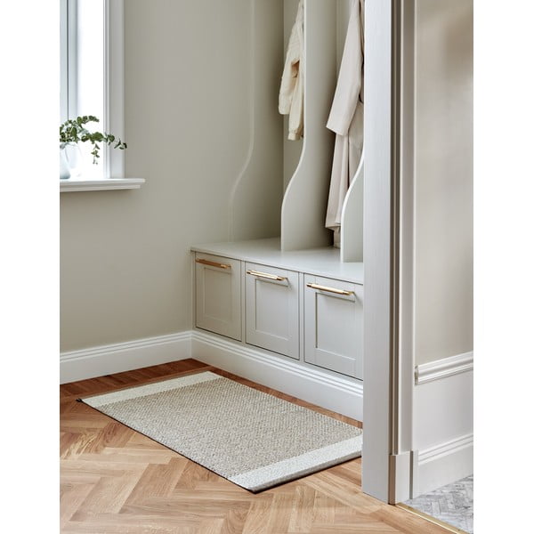 Passatoia da interno/esterno beige 70x300 cm Edit Mud Vanilla – Pappelina-image-1