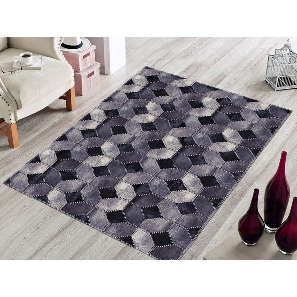 Tappeto grigio Hugo, 50 x 80 cm - Vitaus-image-3