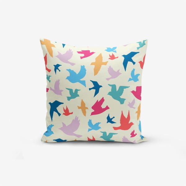 Federa in misto cotone Modern Birds, 45 x 45 cm - Minimalist Cushion Covers