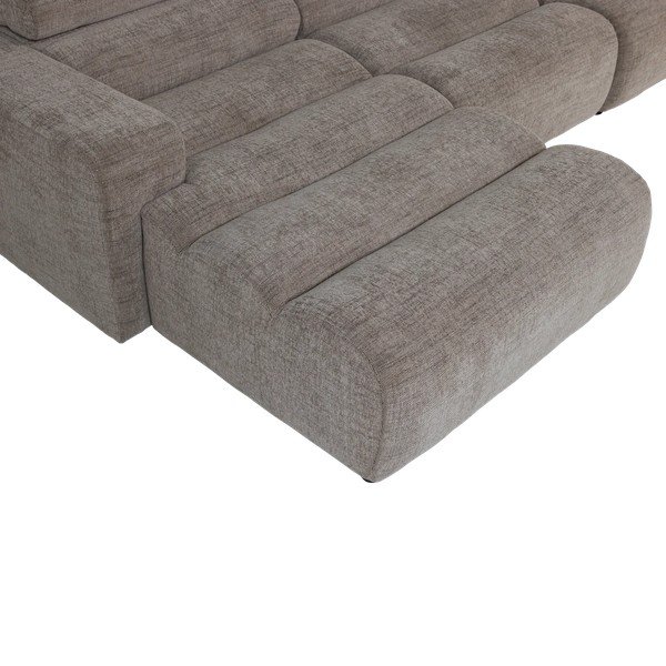 Divano angolare grigio reclinabile (con penisola a sinistra/con chaise lounge) Novi – WOOOD-image-4
