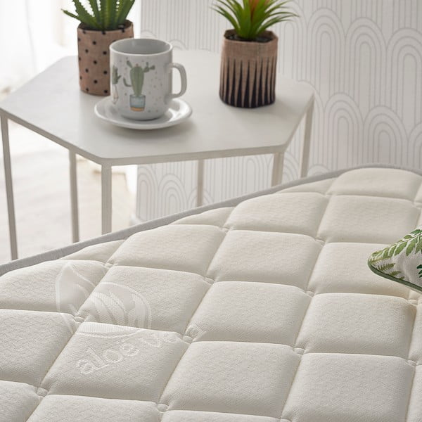 Materasso matrimoniale in schiuma dura/media 180x200 cm Naturcare Aloe Vera - Moonia-image-1