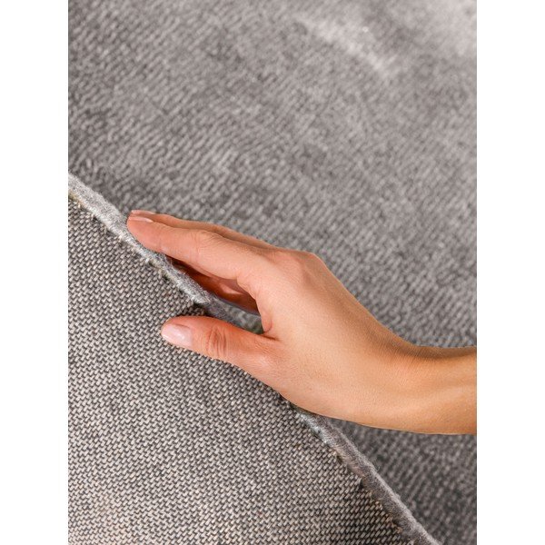 Tappeto rotondo grigio in misto lana tessuto a mano ø 160 cm Kari Organic – Villeroy&Boch-image-4