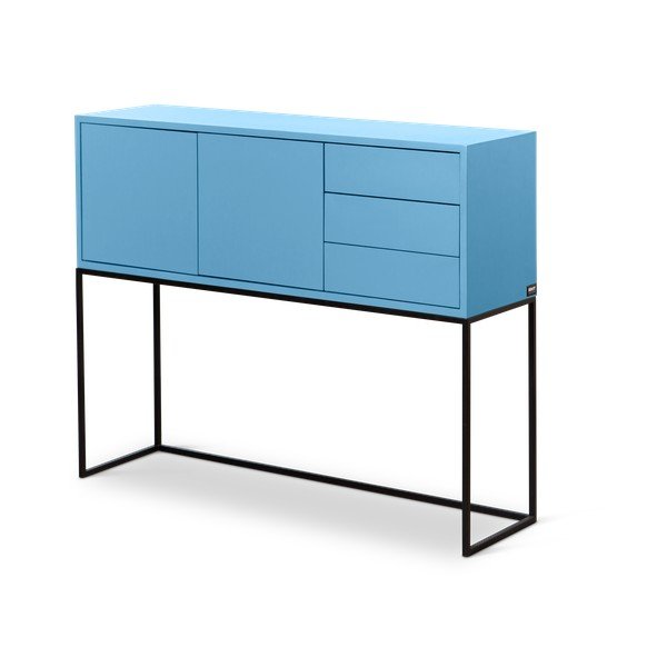 Cassettiera bassa blu chiaro 113x88,5 cm Scott - Really Nice Things-image-2