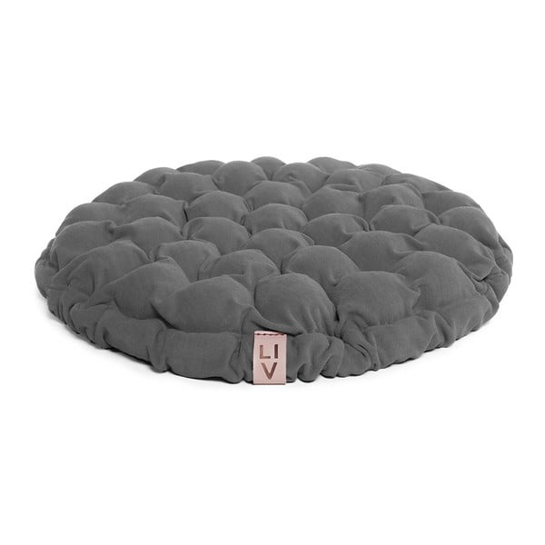 Cuscino di seduta grigio con sfere massaggianti , ⌀ 65 cm Bloom - Linda Vrňáková