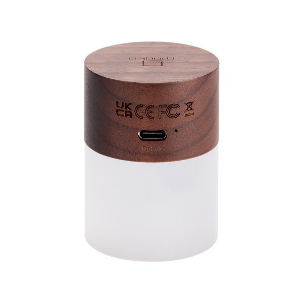 Lampada da tavolo con intensità regolabile in marrone scuro con paralume in vetro (altezza totale 6 cm) Lemelia – Gingko-image-3