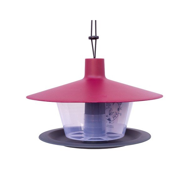 Mangiatoia per uccelli Fringuello grigio-rosso - Plastia