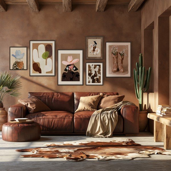 Dipinto stampato con cornice inclusa 30x40 cm Howdy Cat – Styler-image-3