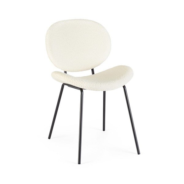 Sedia da pranzo bianca in imbottito Maddie – Yes Everyday