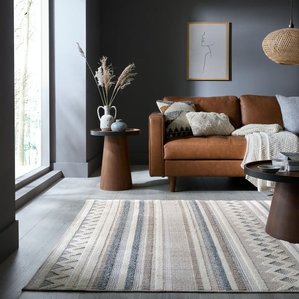 Tappeto greige lavabile 194x290 cm Everette – Flair Rugs-image-1
