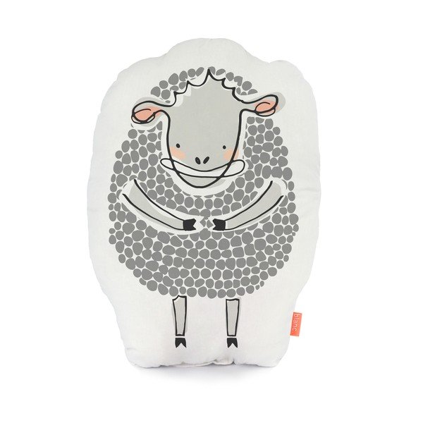 Cuscino Smile, 40x30 cm - Blanc