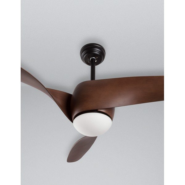 Plafoniera LED nera opaca/colore naturale scuro in metallo con paralume in vetro Breeze – Nova Luce-image-3