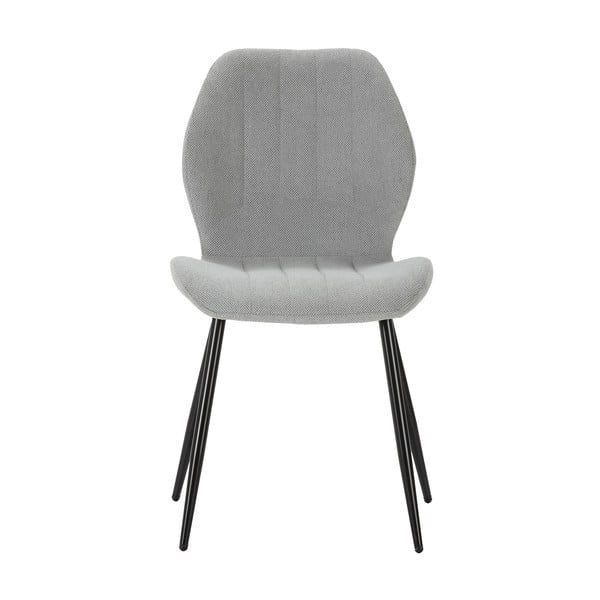 Set di sedie da pranzo grigio chiaro 4 pz Milu - Marckeric-image-2