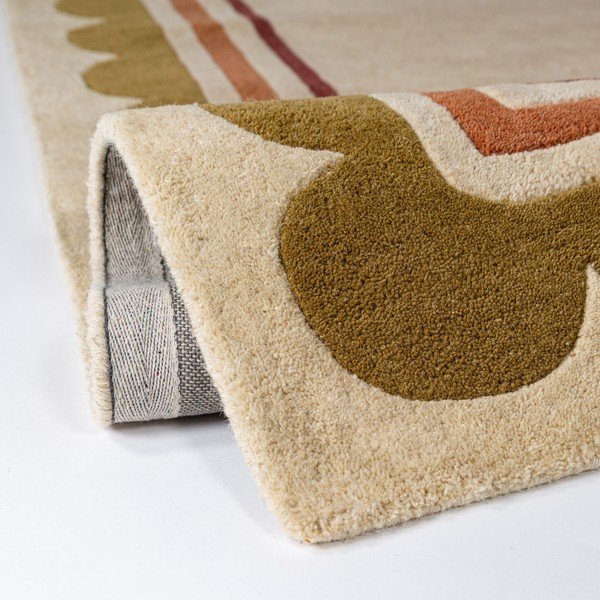 Tappeto di colore naturale in lana tessuto a mano 120x170 cm Lois – Flair Rugs-image-4