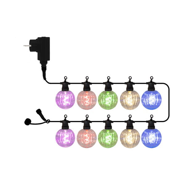 Catena luminosa numero di lampadine 10 pezzi lunghezza 300 cm Luke - Sirius