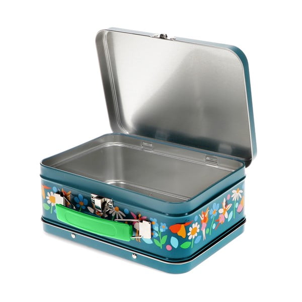 Valigia per bambini blu scuro in metallo 19x8x17 cm Fairies in the Garden – Rex London-image-2
