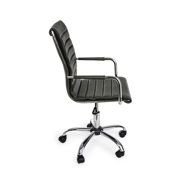 Sedia da ufficio grigio scuro in similpelle Perth – Yes Everyday-image-3