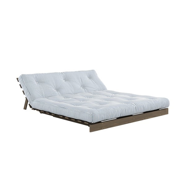 Divano letto bianco/azzurro 160 cm Roots - Karup Design-image-4