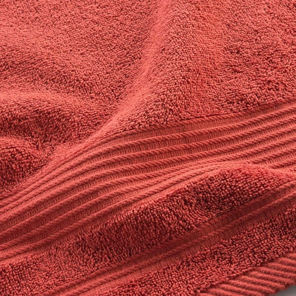 Asciugamano in spugna di cotone color mattone 50x90 cm Tendresse - douceur d'intérieur-image-2