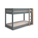 Letto da bambini a castello verde polveroso con rete inclusa 90x190 cm Angel – Marckeric
