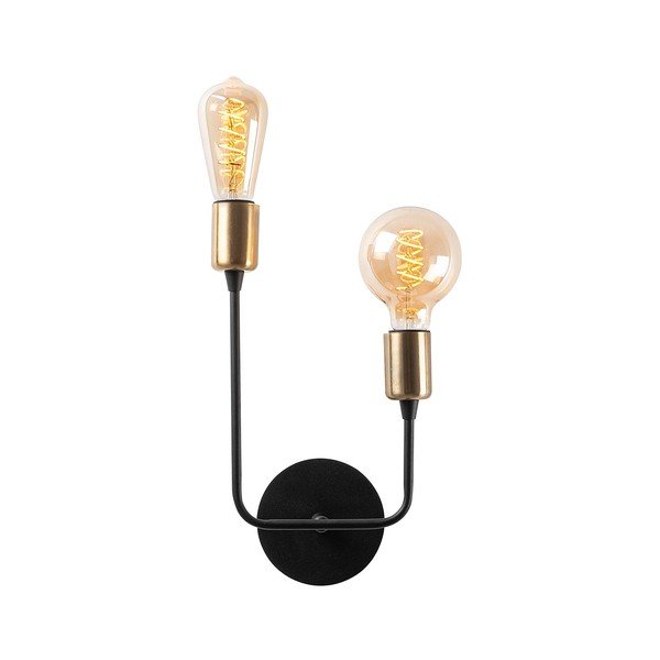 Lampada da parete nera Dolma – Opviq lights-image-2