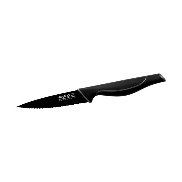 Coltello seghettato in acciaio inox nero Wave - Nirosta