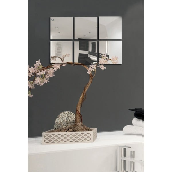 Set di specchi da parete 6 pz 10x10 cm – MSV-image-1