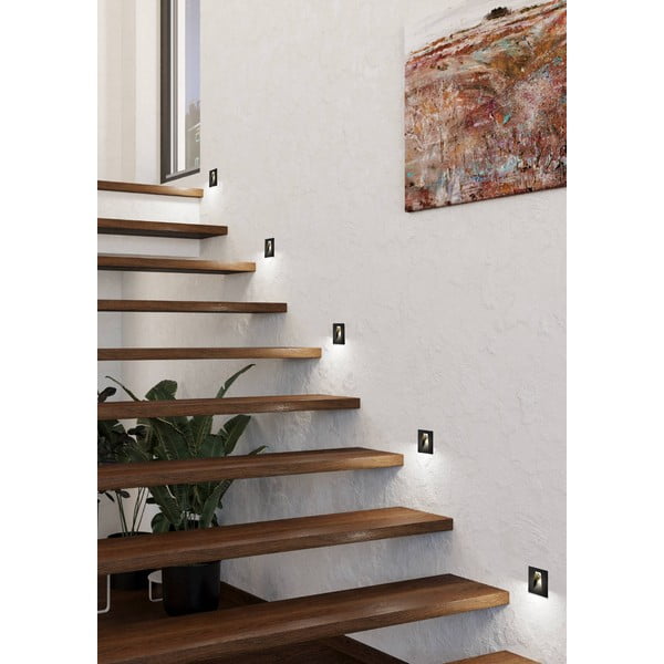 Lampada da parete LED nera MECINOS – EGLO-image-1