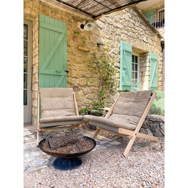 Poltrona da giardino marrone chiaro Boogie - Karup Design-image-4