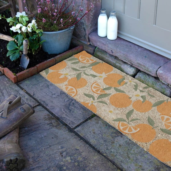 Zerbino in fibre di cocco 40x120 cm Orange – Artsy Doormats-image-2