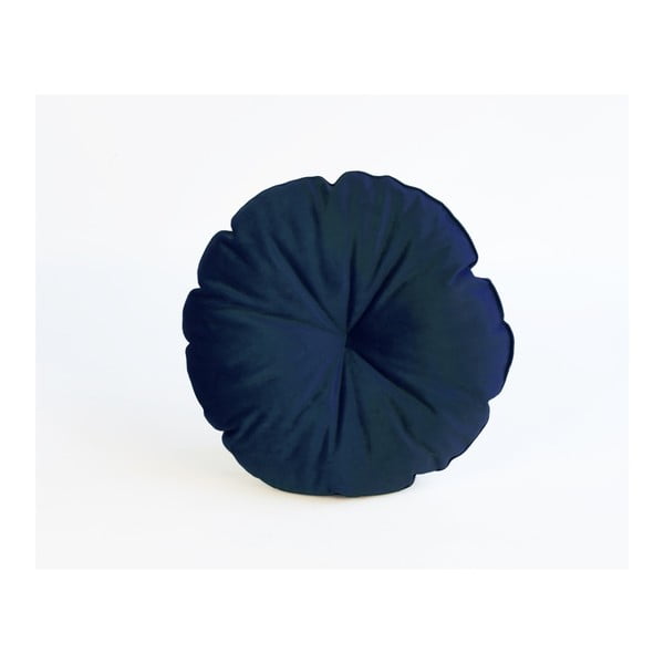 Cuscino in microfibra blu Redondo, ø 45 cm - Surdic