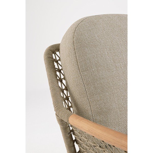 Poltrona da esterno marrone chiaro in metallo Eulero – Bizzotto-image-3