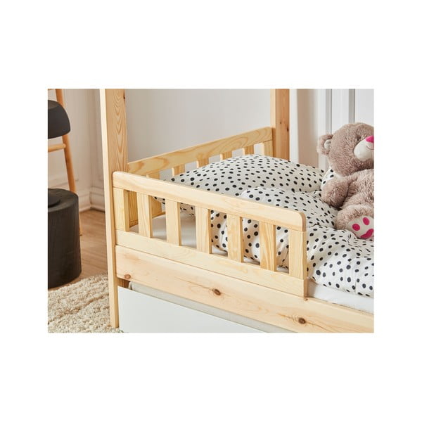 Set di 2 barriere per lettino in legno marrone, 160 x 70 cm Classic - Pinio-image-2