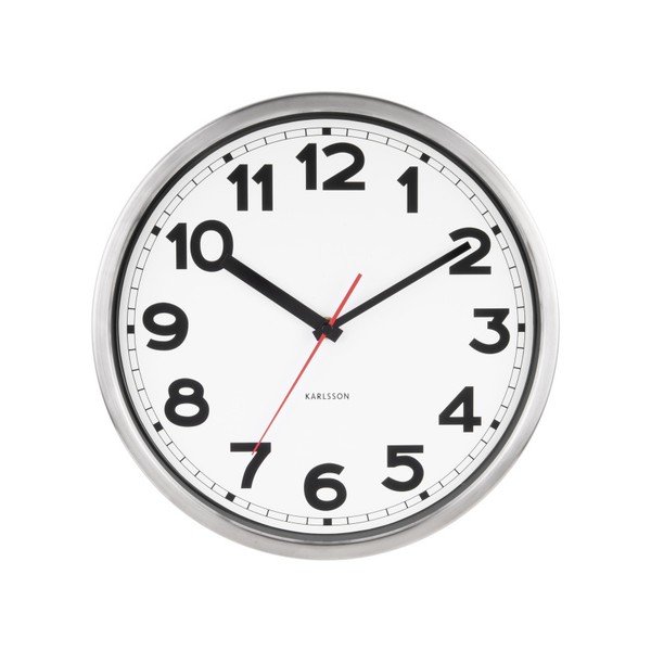 Nástěnné hodiny Karlsson Number, ø 29 cm